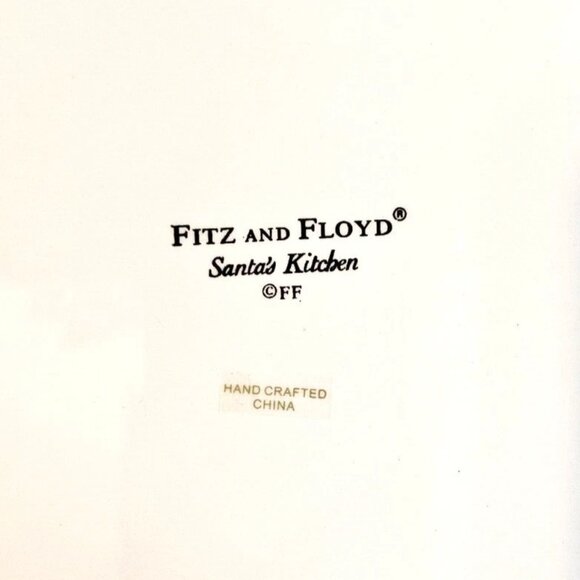 Fitz and Floyd Santa's Kitchen Pie Keeper Ceramic Christmas New In Original Box - Picture 10 of 16